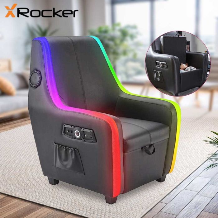 اكس روكر بريميزم ماكس كرسي ألعاب متعدد الاستريو RGB 4.1 مزود بإضاءة LED اكس روكر بريميزم ماكس كرسي ألعاب متعدد الاستريو RGB 4.1 مزود بإضاءة LED